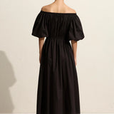 Matteau Off The Shoulder Midi Dress - Black
