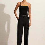 Matteau Square Knit Top - Black
