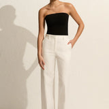 Matteau Strapless Knit Top - Black