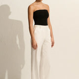 Matteau Strapless Knit Top - Black