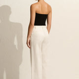 Matteau Strapless Knit Top - Black