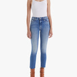 Mid Rise Dazzler Ankle Fray Jean - Riding the Cliffside