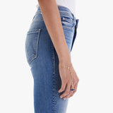 Mid Rise Dazzler Ankle Fray Jean - Riding the Cliffside