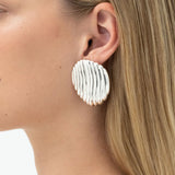 Paloma Dome Earrings Large | Silver
