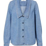 Frame Low Collar Shirt in Confessional