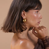 Porter Dina Hoops - Gold