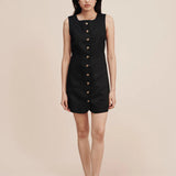 Posse Emma Button Down Mini in Black