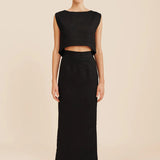 Posse Martina Crop Top in Black