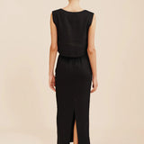 Posse Martina Crop Top in Black