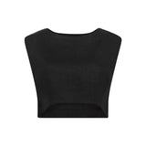 Posse Martina Crop Top in Black