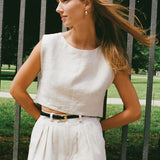 Posse Martina Crop Top in Natural