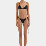 Sir Baci Beaded String Brief in Black