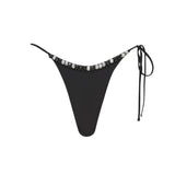 Sir Baci Beaded String Brief in Black