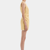 Sir Carlotta Wrap mini Dress in Raffia