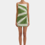 Sir Carlo Mini Dress in Milano Verde