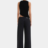 Sir Ettore Drape Top in Black
