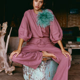 SJC Leni Pant in Washed Mulberry