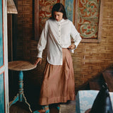 Siena Blouse in Warm Ivory