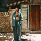 Relaxed Tux Pant | Banksia Green
