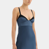 Depeche Balconette Gown | Dark Blue