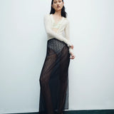 Dunya Draped Skirt | Black