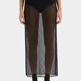 Dunya Draped Skirt | Black