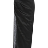 Dunya Draped Skirt | Black