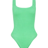 Hunza G Square Neck Swim in Lime