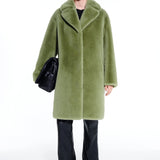 Stand Studio Camille Cocoon Coat - Sage Green