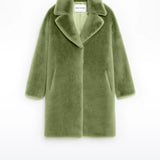 Stand Studio Camille Cocoon Coat - Sage Green