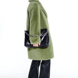 Stand Studio Camille Cocoon Coat - Sage Green