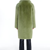 Stand Studio Camille Cocoon Coat - Sage Green