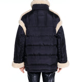 Stand Studio Dorothy Puffer Coat - Black/Natural White