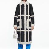 Stand Studio Patrice Coat - Black/Off White