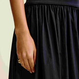 Strapless Knit Cotton Dress | French Navy