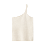 Almada Label Una One Shoulder Top in Shell