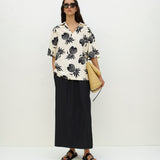 Bassike Pineapple Print Shirt - White/Black