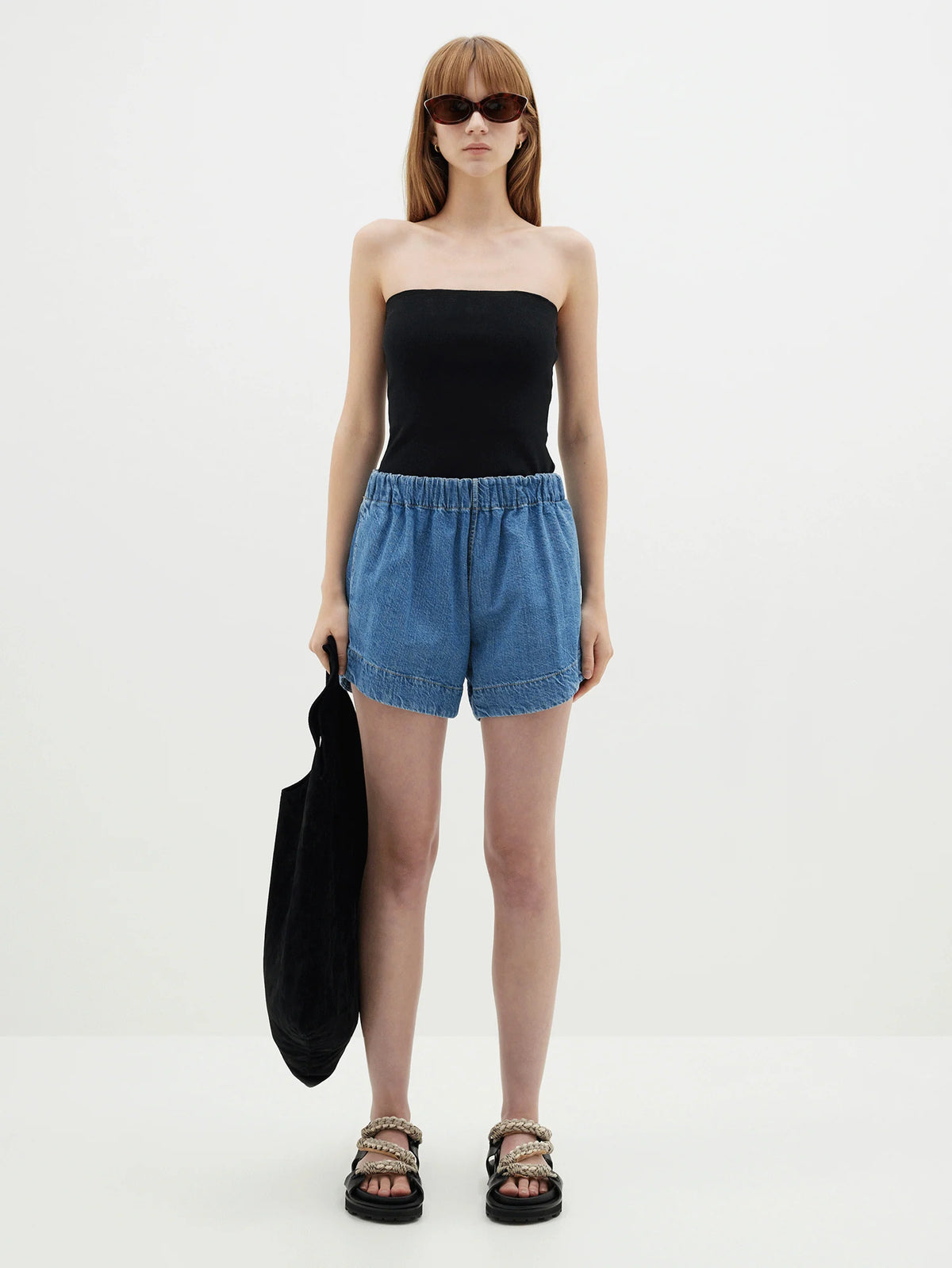 Bassike denim shorts deals
