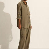Matteau Long Sleeve Silk Shirt - Willow