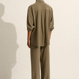 Matteau Long Sleeve Silk Shirt - Willow