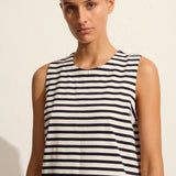 Matteau Stripe Shift Dress - Navy/White