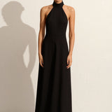 Matteau T-Back Midi Dress in Black