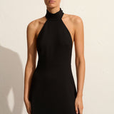 Matteau T-Back Midi Dress in Black