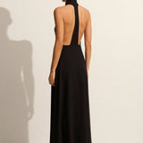 Matteau T-Back Midi Dress in Black