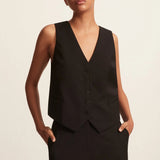 Matteau Tailored Waistcoat - Black
