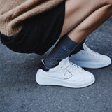 Philippe Model Tres Temple Low-Top Sneakers - White/Black