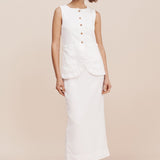 Posse Emma Pencil Skirt in Ivory