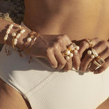 Fairley Crystal Cocktail Ring - Gold