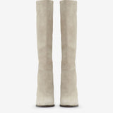 Isabel Marant Ririo Suede Leather Boots - Chalk