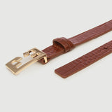 Frame Le Double F Belt - Brandy Croco